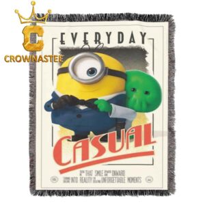 Minions And Monsters Movie 2026 Everyday Casual Hooded Fleece Woven Blanket Tapestry