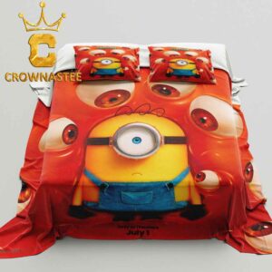 Minions And Monsters Movie 2026 July 1 Pillow Cover Bedding Set