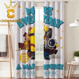 Minions And Monsters Movie 2026 Make Everyday Masterpiece Home Decor Window Curtain
