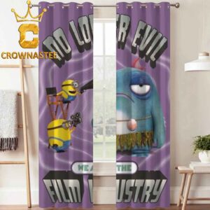 Minions And Monsters Movie 2026 No Longer Evil Home Decor Window Curtain