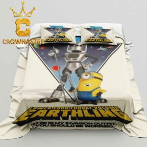 Minions And Monsters Movie 2026 Robot Invasion Look Pillow Cover Bedding Set