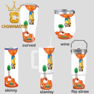 Minions And Monsters Movie 2026 Wine Stanley Flip Straw Cup Tumbler