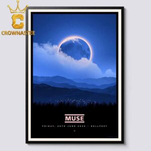 Muse Hellfest 2025 Clisson France On June 19th Home Decor Poster Canvas