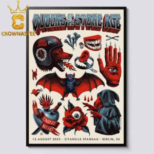 Queens Of The Stone Age Zitadelle Spandau 2025 Berlin DE August 12th Home Decor Poster Canvas