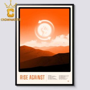 Rise Against 2025 European Tour Dates Home Decor Poster Canvas