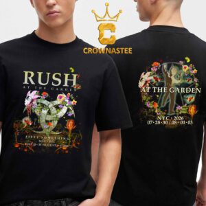 Rush Madison Square Garden 2026 New York City NY July 28th 30th August 1st 3rd Two Sided T-Shirt