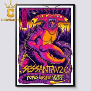Sessanta 2 Primus Puscifer A Perfect Circle Acrisure Arena in Palm Springs 2025 California April 24th Home Decor Poster Canvas