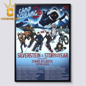 Silverstein Story Of The Year 2026 Scream Tour 2 Home Decor Poster Canvas