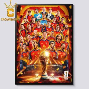 Spain 2026 FIFA World Cup Champions Home Decor Poster Canvas