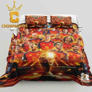 Spain 2026 FIFA World Cup Champions Pillow Cover Bedding Set