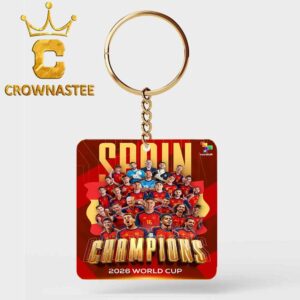 Spain 2026 FIFA World Cup Final Champions Acrylic Wood Keychain