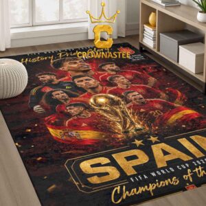Spain 2026 FIFA World Cup Final Champions History Pride Glory Time Home Decor Rug Carpet