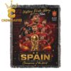 Spain 2026 FIFA World Cup Final Champions Hooded Fleece Woven Blanket Tapestry Spain 2026 FIFA World Cup Final Champions Hooded Fleece Woven Blanket Tapestry