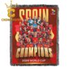 Spain Espana 2026 FIFA World Cup Final Champions Hooded Fleece Woven Blanket Tapestry Spain Espana 2026 FIFA World Cup Final Champions Hooded Fleece Woven Blanket Tapestry