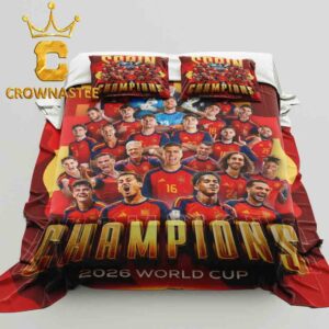 Spain 2026 FIFA World Cup Final Champions Pillow Cover Bedding Set