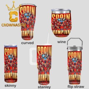 Spain 2026 FIFA World Cup Final Champions Wine Stanley Flip Straw Cup Tumbler