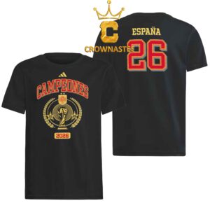 Spain Espana 2026 FIFA World Cup Champions Trophy Adidas Two Sided T-Shirt