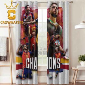 Spain Espana 2026 FIFA World Cup Final Champions Home Decor Window Curtain