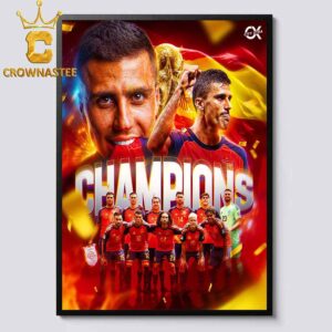 Spain FIFA World Cup Champions 2026 Ferran Torres Home Decor Poster Canvas