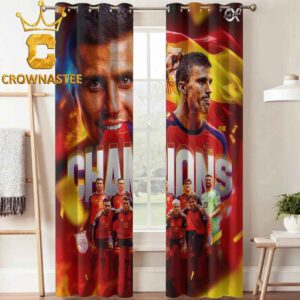 Spain FIFA World Cup Champions 2026 Ferran Torres Home Decor Window Curtain