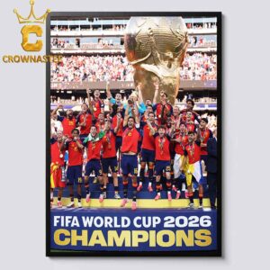 Spain FIFA World Cup Final 2026 Champions Home Decor Poster Canvas