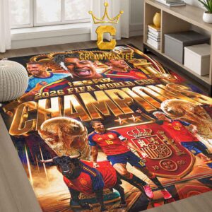 Spain FIFA World Cup Final Champions 2026 Home Decor Rug Carpet