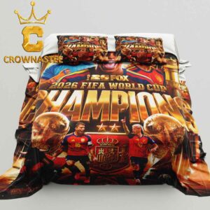 Spain FIFA World Cup Final Champions 2026 Pillow Cover Bedding Set
