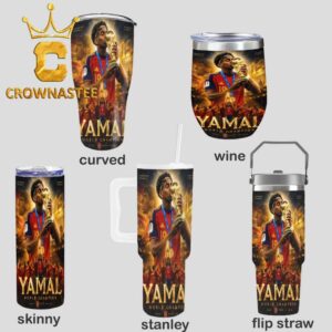 Spain Lamine Yamal 2026 FIFA World Cup Final Champions Wine Stanley Flip Straw Cup Tumbler
