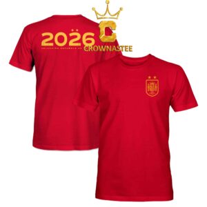 Spain National Team 1863FC 2026 Champions Two Sided T-Shirt Hoodie