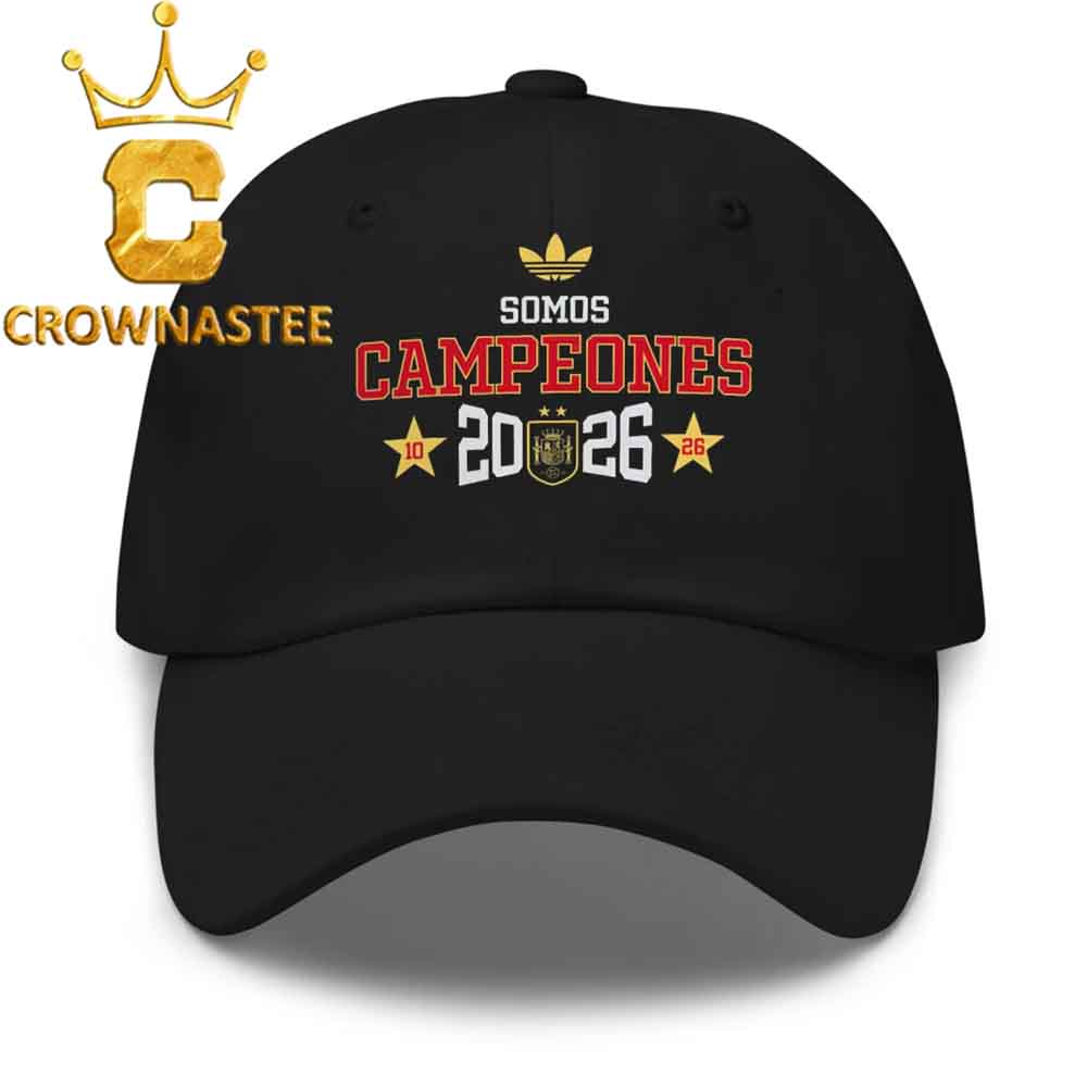 Spain National Team 2026 FIFA World Cup Champions Somos Campeones Adidas Classic Hat Cap Snapback Spain National Team 2026 FIFA World Cup Champions Somos Campeones Adidas Classic Hat Cap Snapback
