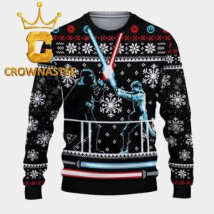 Star Wars Darth Vader And Luke Skywalker Christmas Ugly Sweater
