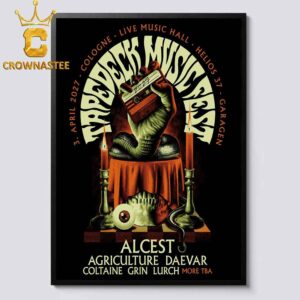 Tapedeck Music Fest 2027 Cologne Live Music Hall Helios 37 Garagen April 3rd Home Decor Poster