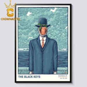The Black Keys Santa Barbara Bowl 2026 Santa Barbara CA June 13th Home Decor Poster Canvas