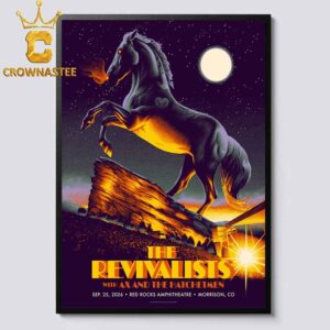 The Revivalists Red Rocks Amphitheatre 2026 Morrison CO September 25th Home Decor Poster Canvas