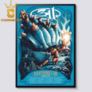 311 Band 2026 So Glad You Made It Tour Dates VIP Home Decor Poster Canvas