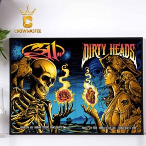 311 Dirty Heads Harran Stir Cove 2026 Council Bluffs Iowa August 5th Matchup Home Decor Poster Canvas
