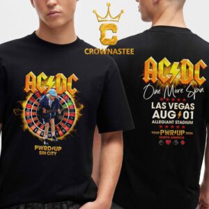 ACDC Allegiant Stadium Sin City 2026 Las Vegas NV August 1st Two Sided T-Shirt