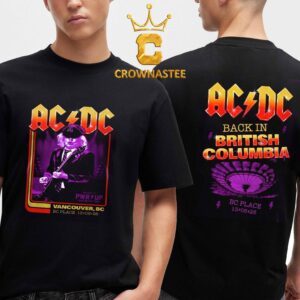 ACDC BC Palace 2026 Tour Vancouver BC August 13th Two Sided T-Shirt