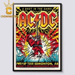 ACDC Commonwealth Stadium Edmonton 2026 AB Canada August 9th Home Decor Poster Canvas
