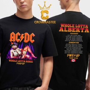 ACDC Edmonton 2026 PWR UP Tour Whole Lotta Rosie Two Sided T-Shirt
