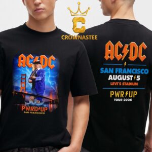 ACDC Levi’s Stadium 2026 San Francisco CA August 5th Two Sided T-Shirt