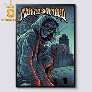 Avenged Sevenfold Soldier Field 2025 Tour Chicago IL August 31st Home Decor Poster Canvas