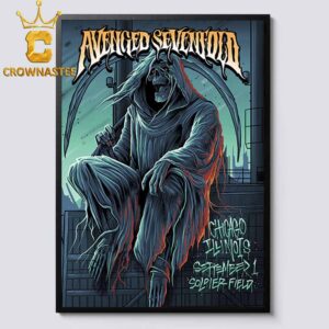 Avenged Sevenfold Soldier Field 2025 Tour Chicago IL September 1st Home Decor Poster Canvas