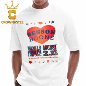 Benson Boone Numerica Veterans Arena 2026 Spokane WA August 2nd Unisex T-Shirt