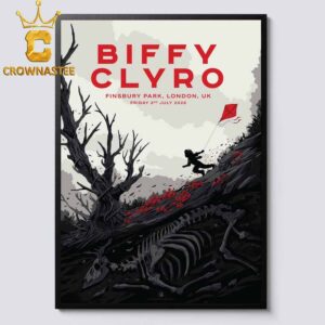 Biffy Clyro Finsbury Park 2026 Tour London UK July 3rd Home Decor Poster Canvas