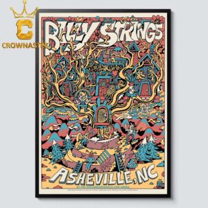 Billy Strings ExploreAsheville com Arena 2026 Asheville NC February 10 To 14 Home Decor Poster Canvas