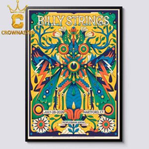 Billy Strings PeoplesBank Arena 2026 Tour Hartford CT July 28th Home Decor Poster Canvas