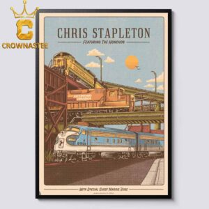 Chris Stapleton Allianz Amphitheater At Riverfront 2026 Richmond VA Home Decor Poster Canvas