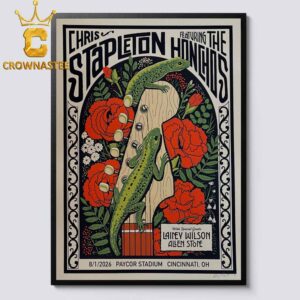 Chris Stapleton Paycor Staduim 2026 Cincinnati OH August 1st Home Decor Poster Canvas