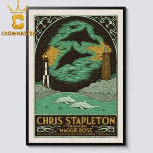 Chris Stapleton Veterans United Home Loans Amphitheater 2026 Virginia Beach VA August 18th Home Decor Poster Canvas